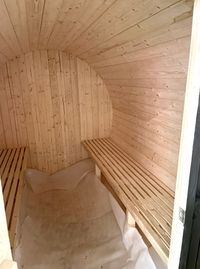 mobile sauna inside draft